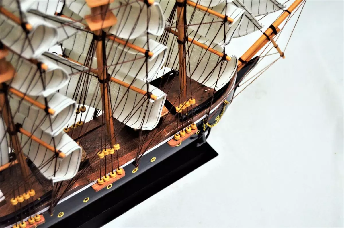 Wooden Sailboat Model