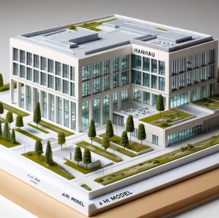 Architectural model crafted by Ari Model in Hanau.