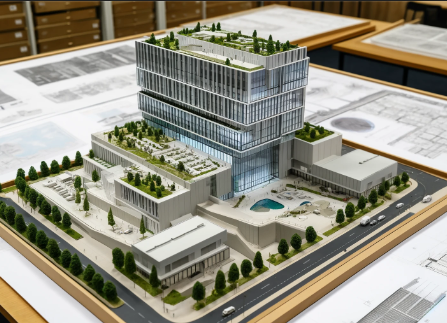 Detailed architectural model created by Ari Model in Bradford.