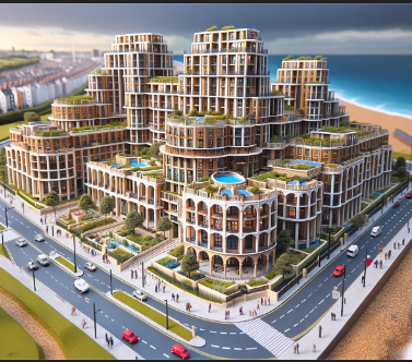 Detailed architectural model built by Ari Model in Brighton and Hove.