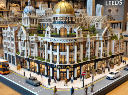  Expert model builder in Leeds showcasing a detailed architectural model created by Ari Model.