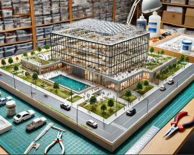  A detailed architectural model created by Ari Model, a top model builder in Leicester.