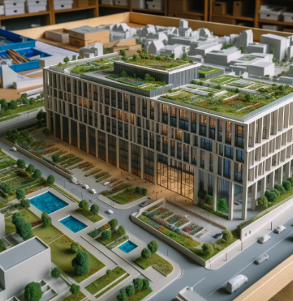 Detailed architectural model crafted by Ari Model in Norwich.