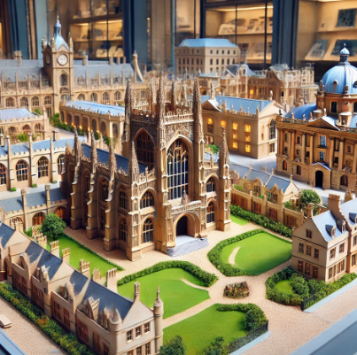 Detailed architectural model created by Ari Model in Oxford.