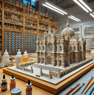 Detailed architectural model created by Ari Model in Jena.
