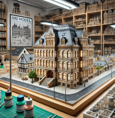 Detailed architectural model created by Ari Model in Remscheid.