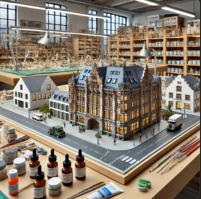 Detailed scale model created by Ari Model in Erlangen.
