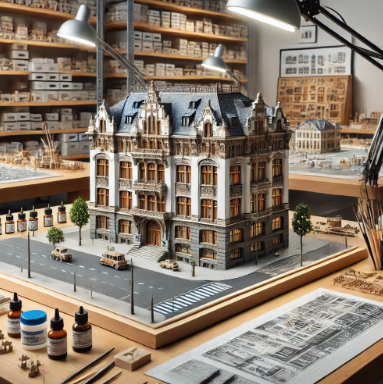 Detailed architectural model by Ari Model in Salzgitter.