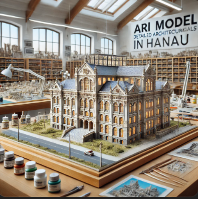  Detailed architectural model built by Ari Model in Hanau.