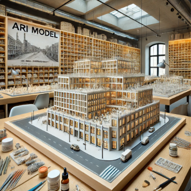 Detailed architectural model created by Ari Model in Minden.