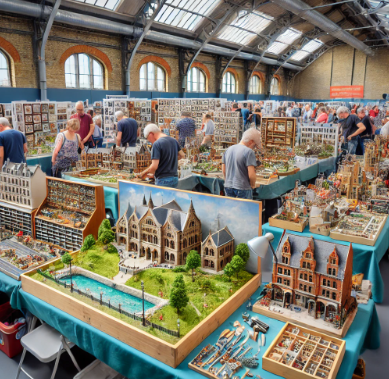 Cambridge Model Building Fair showcasing detailed and artistic models.