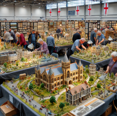 Canterbury Model Building Fair showcasing detailed and artistic models.