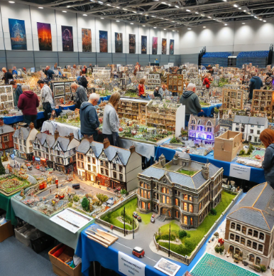 Chester Model Building Fair showcasing detailed and artistic models.