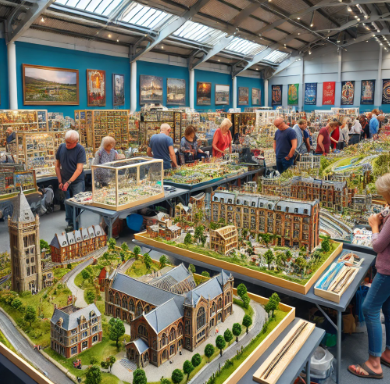 Chichester Model Building Fair showcasing detailed and artistic models.