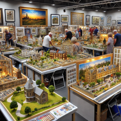 Colchester Model Building Fair showcasing detailed and artistic models.