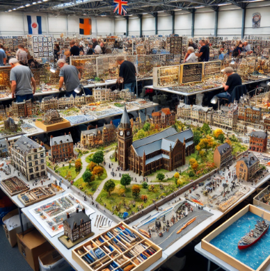 Derby Model Building Fair showcasing detailed and artistic models.