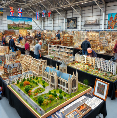 Durham Model Building Fair showcasing detailed and artistic models.