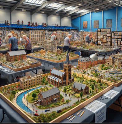 Hereford Model Building Fair showcasing detailed and artistic models.