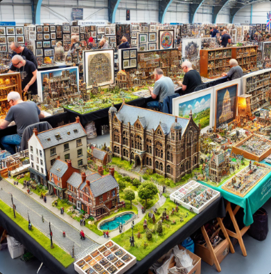 Leeds Model Building Fair showcasing detailed and artistic models.