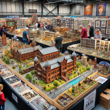 Detailed models showcased at the Liverpool Model Building Fair.