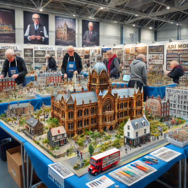  Ari Model's exhibits at the Newcastle-Upon-Tyne Model Building Fair.