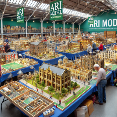 Norwich Model Building Fair showcasing Ari Model's intricate designs.