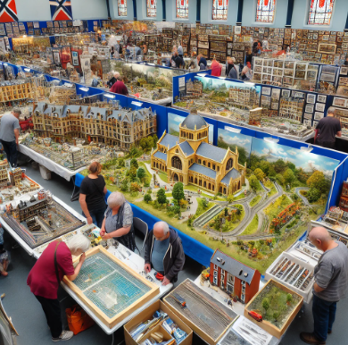 Models on display at the Truro Model Building Fair.