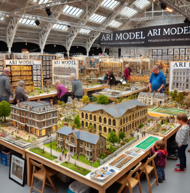 Ari Model's display at the Winchester Model Building Fair.