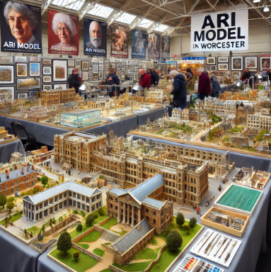 Detailed models by Ari Model displayed at the Worcester Model Building Fair.