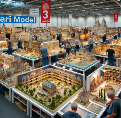 Ari Model's detailed models showcased at the Ingolstadt Model Building Fair.