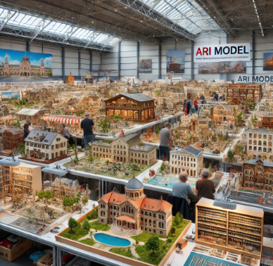 Detailed models presented by Ari Model at the Würzburg Model Building Fair.