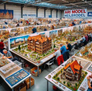 Models showcased at the Heilbronn Model Building Fair by Ari Model.