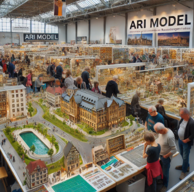 Ari Model showcasing their intricate designs at the Reutlingen Model Building Fair.