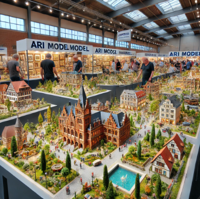Ari Model's detailed designs showcased at the Cottbus Model Building Fair.