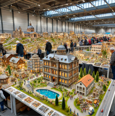 Detailed models by Ari Model on display at the Kaiserlautern Model Building Fair.