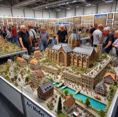 Detailed models by Ari Model showcased at the Esslingen am Neckar Model Building Fair.