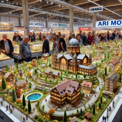 A stunning model display by Ari Model at the Hanau Model Building Fair.