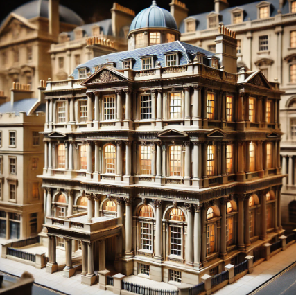 A detailed architectural model crafted by Ari Model, showcasing precision and creativity in Bath.