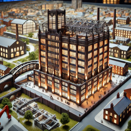 : A detailed architectural model created by Ari Model, showcasing precision and creativity in Bristol.
