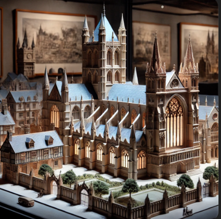 A detailed architectural model created by Ari Model, showcasing precision and creativity in Canterbury.