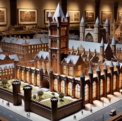 A detailed architectural model created by Ari Model, showcasing precision and creativity in Carlisle.