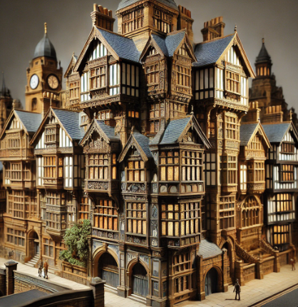 A detailed architectural model created by Ari Model, showcasing precision and creativity in Chester.