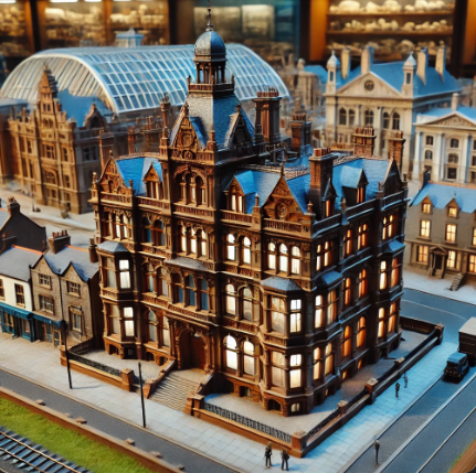 A detailed architectural model created by Ari Model, showcasing precision and creativity in Doncaster.