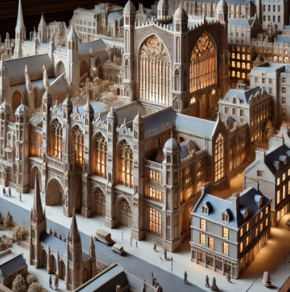  A detailed architectural model created by Ari Model, showcasing precision and creativity in Durham.