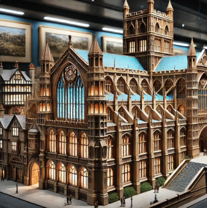 A detailed architectural model created by Ari Model, showcasing precision and creativity in Gloucester.
