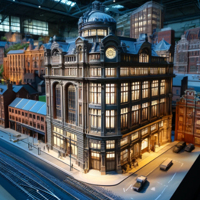  A detailed architectural model by Ari Model, showcasing creativity and precision in Leeds.