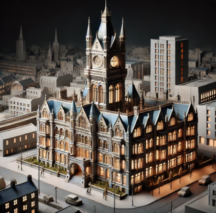 Detailed architectural model created by Ari Model, showcasing precision and creativity in Lichfield.