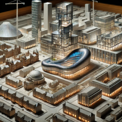 Detailed architectural model created by Ari Model, representing the innovative designs in Liverpool.Detailed architectural model created by Ari Model, representing the innovative designs in Liverpool.