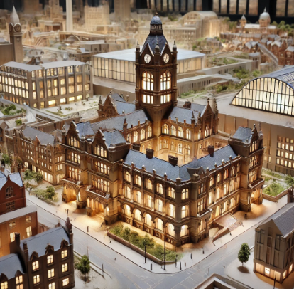 A meticulously crafted architectural model by Ari Model in Preston, showcasing precision, detail, and expert craftsmanship.