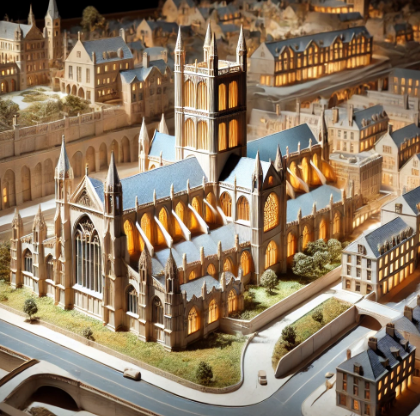 A meticulously crafted architectural model by Ari Model in Ripon, showcasing precision and expert craftsmanship.
